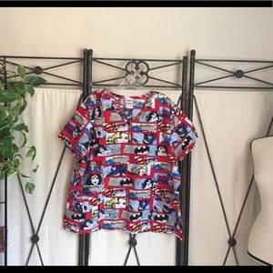 Scrub Top- 2X used/good condition